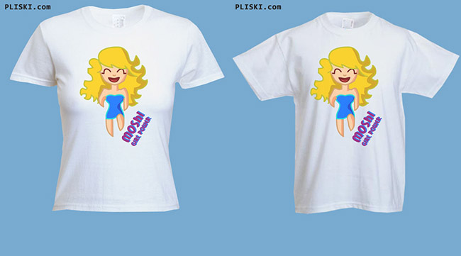 camiseta pliski Moshi niña y mujer
