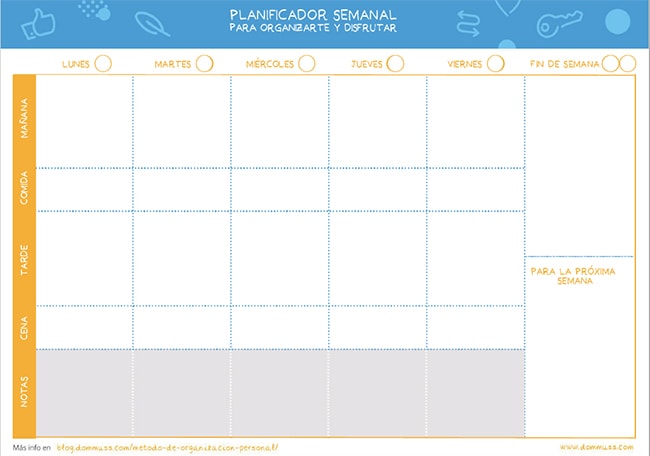 planificador semanal